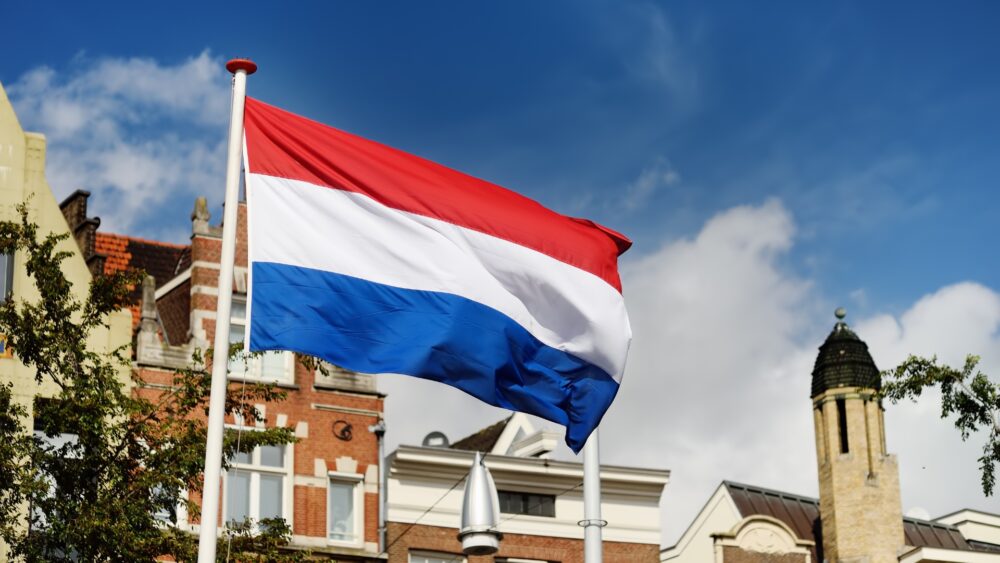 Prinsjesdag. Netherlands flag.