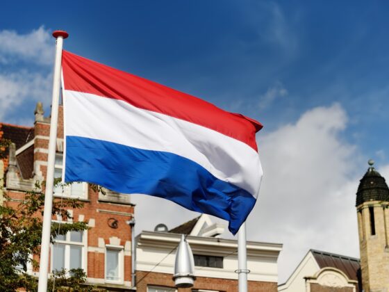 Prinsjesdag. Netherlands flag.